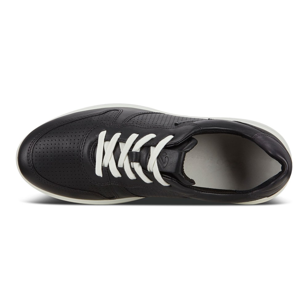 Tenis Hombre - ECCO Soft 7 Runner Lace-Ups - Negros - QGS312954